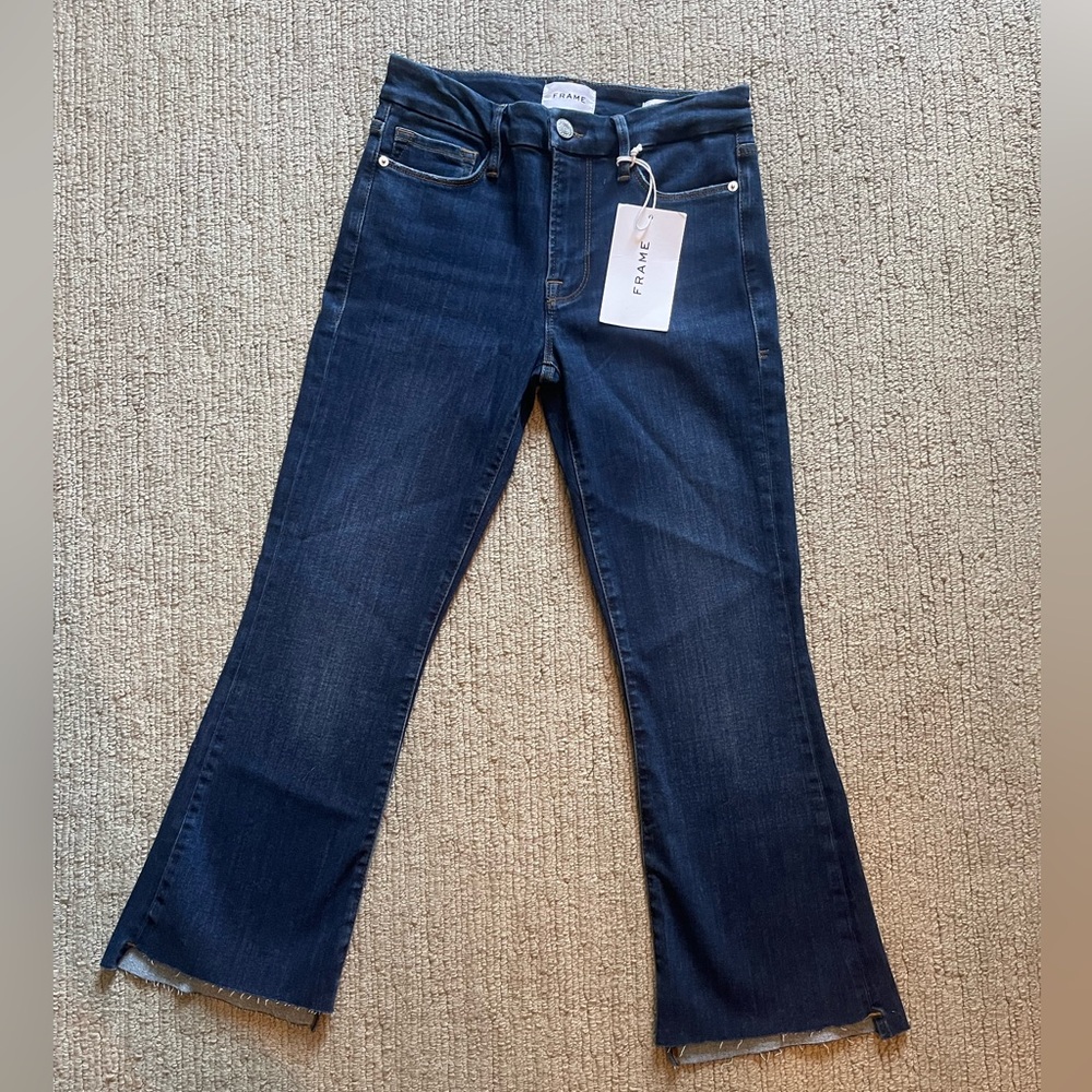 Frame Denim Women's Dark Blue Flare Jeans